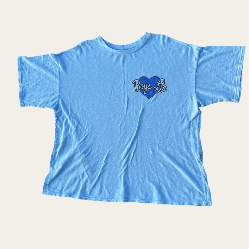 Boys Lie Sky Blue Unbreakable Boyfriend T-Shirt